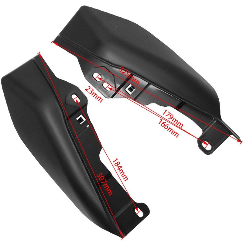 H RUO Matte Black Mid-Frame Air Deflector Trim Cover Fits for Harley Davidson Electra Street Glide Road Glide 2017-2024 2023 2022 - Image 3